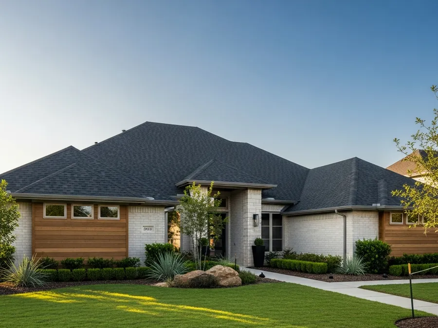Architectural shingle roof replacement on a Buda, TX home