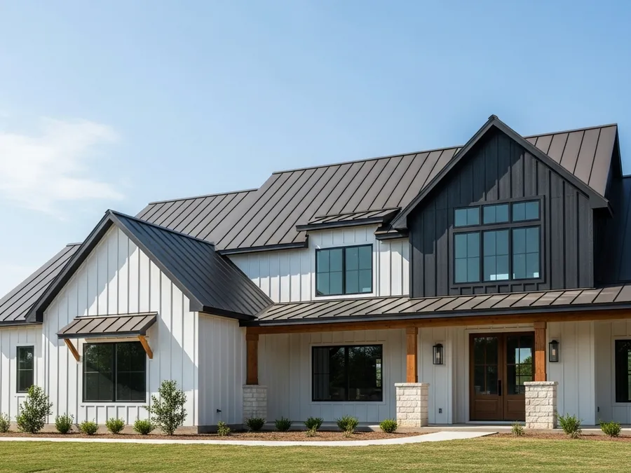 Standing seam metal roof on a Kyle, TX home